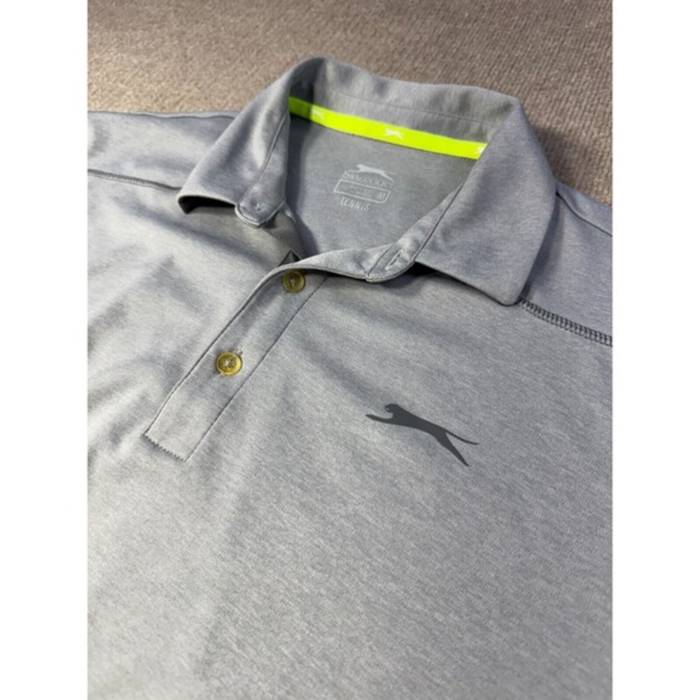 Slazenger Tennis Polo Shirt Men Size‎ M Short Sleeve Athleisure Business Casual